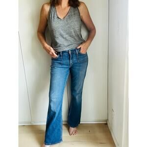 Levi's Low Flared Jeans 545 Denim Size 8 Medium Fit Medium Wash Low Rise